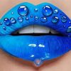 Blue Lips Paint By Numbers