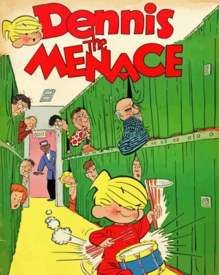 Dennis The Menace Cartoon Paint By Numbers