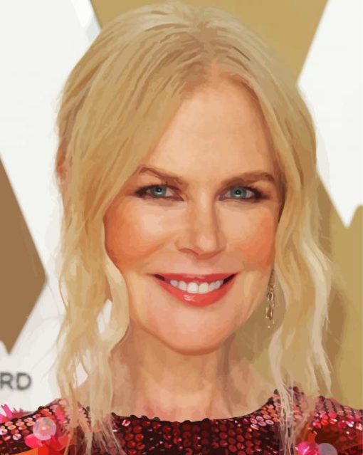 The Actress Nicole Kidman Paint By Numbers