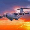 A400M Atlas Aircraft At Sunset Paint By Numbers