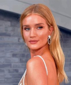 Actress Rosie Huntington Whiteley Paint By Numbers