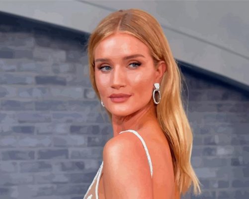 Actress Rosie Huntington Whiteley Paint By Numbers