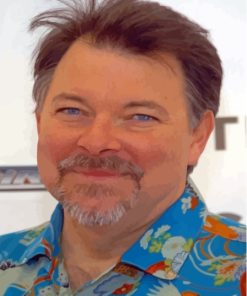 American Actor Jonathan Frakes Paint By Numbers