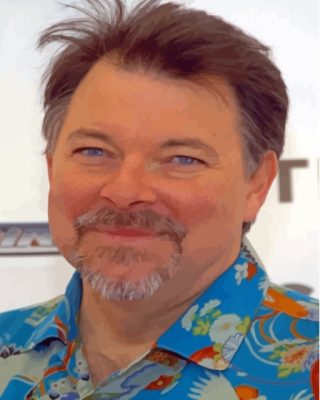 American Actor Jonathan Frakes Paint By Numbers