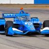 Blue Indycar Racing Paint By Numbers