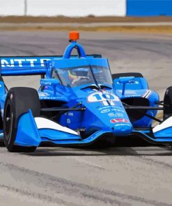 Blue Indycar Racing Paint By Numbers