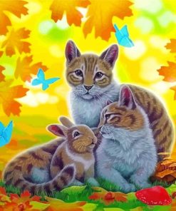 Cats And Bunny Paint By Numbers