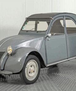 Grey Citroen 2CV Paint By Numbers