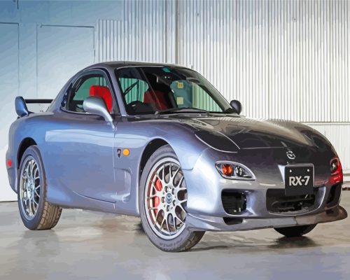 Mazda RX7 Paint By Numbers