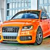 Orange Audi S5 Paint By Numbers