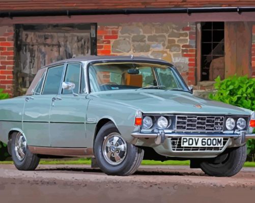 Retro Rover P6 Car Paint By Numbers