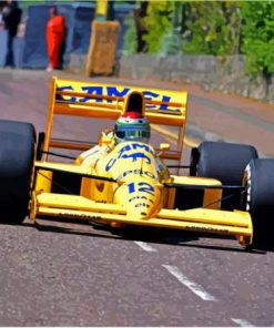 Yellow F1 Paint By Numbers