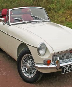 Beige Mg Roadster Paint By Numbers