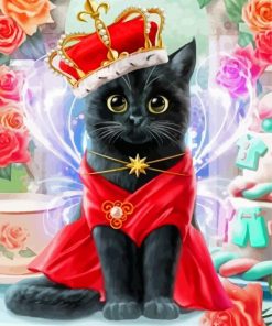 Black Christmas Cat Paint By Numbers