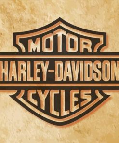 Cool Harley Davidson Logo Paint By Numbers