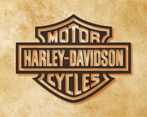 Cool Harley Davidson Logo Paint By Numbers