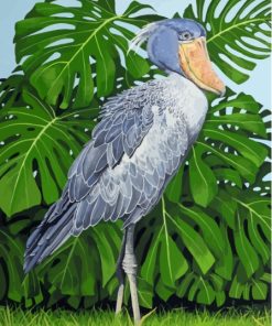 Shoebill Stork Art Paint By Numbers