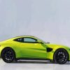 Yellow Aston Martin Vantage Paint By Numbers