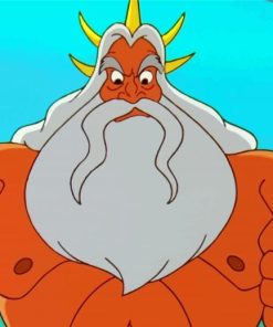 King Triton Ariel paint by numbers