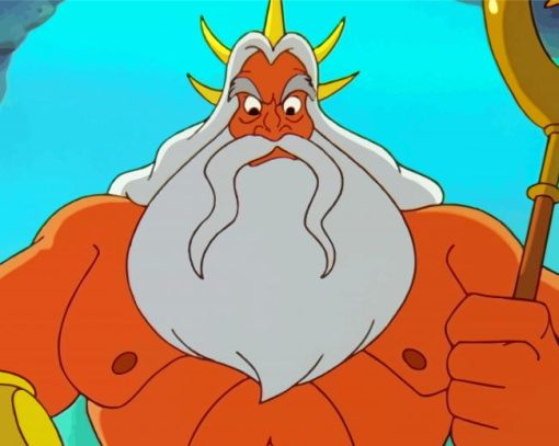 King Triton Ariel paint by numbers