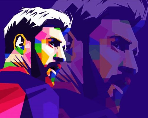 Pop Art Messi Paint by numbers